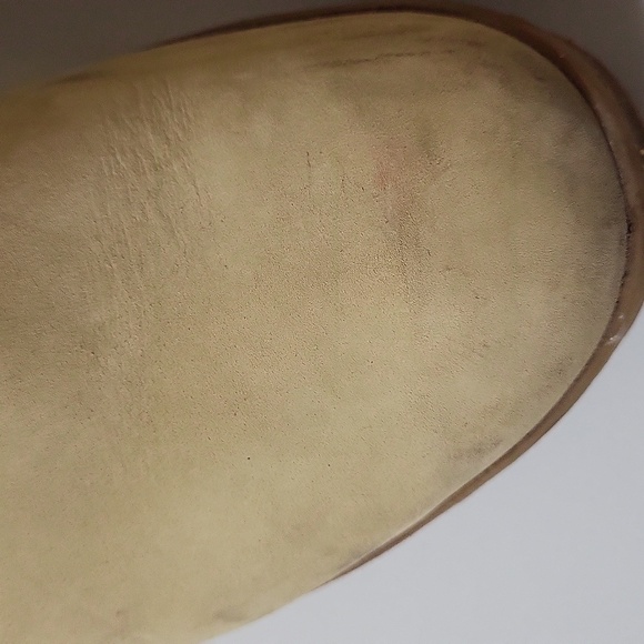 $Hostpick$Bama Lams vintage women's size 8wedge heel cream puffer high knee boot - Picture 8 of 17